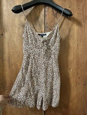 1 ♡ Clothing Leopard Romper Xs
